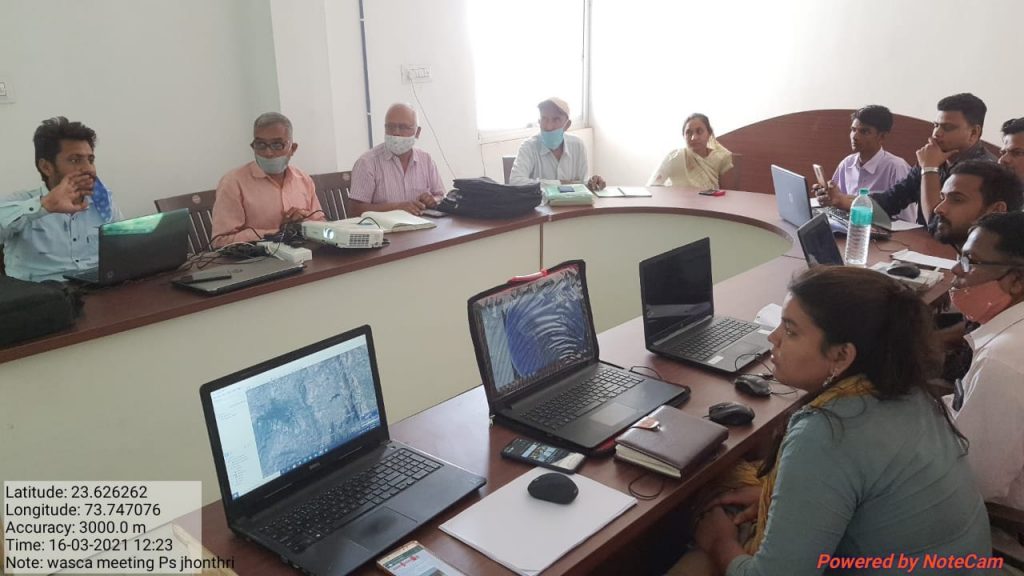 GIS planning presentation of the WASCA project - Jagran Jan Vikas Samiti